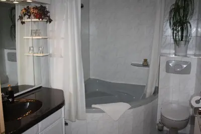 Ein Badezimmer in der Unterkunft Wellness Hotel Pension & Gaststätte Riedel