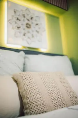 Ein Bett oder Betten in einem Zimmer der Unterkunft Suite 13 Loft mit Terrasse