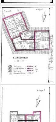Grundriss der Unterkunft FeWo WIEKO Plauen Leibnizstr. H1, DG rechts