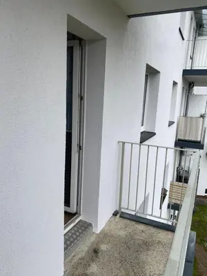 Ein Balkon oder eine Terrasse in der Unterkunft FeWo WIEKO Plauen Leibnizstr. H3, 2. OG rechts