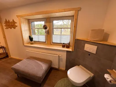 Grundriss der Unterkunft Ferienhaus Hemann mit eigener Sauna