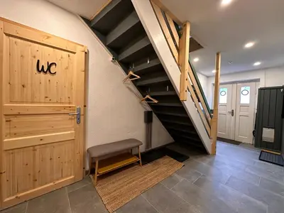 Grundriss der Unterkunft Ferienhaus Hemann mit eigener Sauna