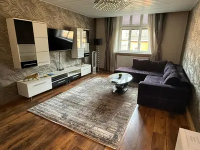 TV/Unterhaltungsangebot in der Unterkunft Stylisches City Apartment-Balkon-24h CheckIn-SmartTV