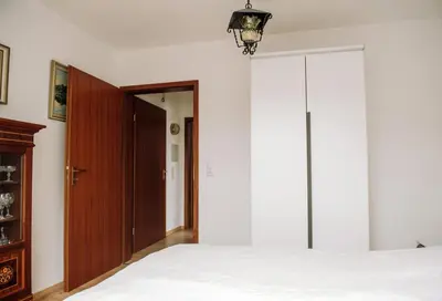 Ein Bett oder Betten in einem Zimmer der Unterkunft Ferienwohnung Prof. Dehmer