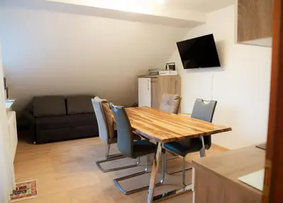 TV/Unterhaltungsangebot in der Unterkunft Ferienwohnung Prof. Dehmer