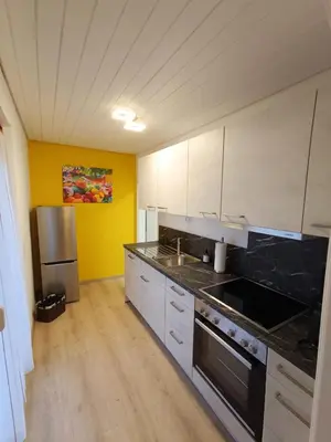 Küche/Küchenzeile in der Unterkunft Ferienwohnung Dorothea