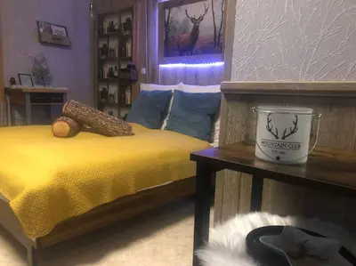 Ein Bett oder Betten in einem Zimmer der Unterkunft Ja, das gönn' ich mir. Sauna, Natur - alles hier.