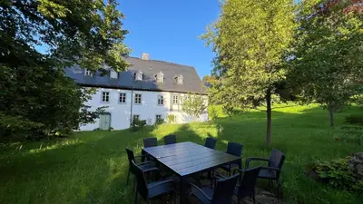 Ein Garten an der Unterkunft Gewölbe-Stübchen im Herrenhaus