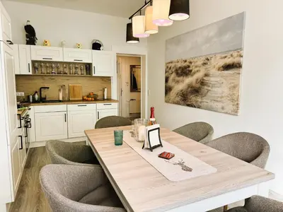 Küche/Küchenzeile in der Unterkunft 66m² Ferienwohnung 
