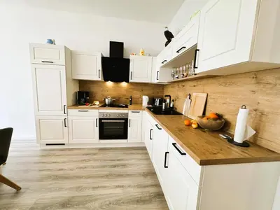 Küche/Küchenzeile in der Unterkunft 66m² Ferienwohnung 
