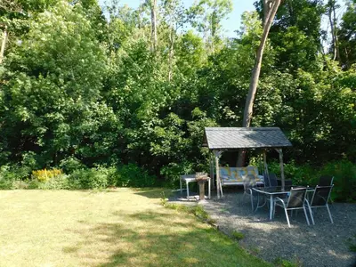 Ein Garten an der Unterkunft Apartment in Blankenstein 3167
