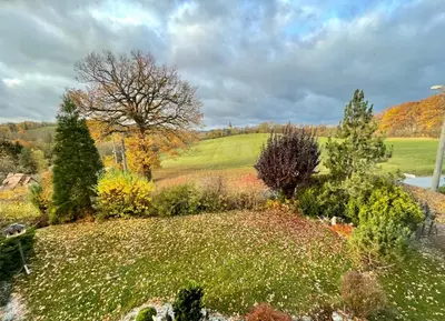 Ein Garten an der Unterkunft SONNENWEG Designwohnung mit Gartenblick
