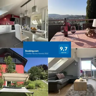 Ferienwohnung am Goldberg mit überdachter Loggia