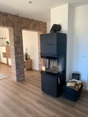 Küche/Küchenzeile in der Unterkunft Außergewöhnliche Ferienwohnung in modernen Styl