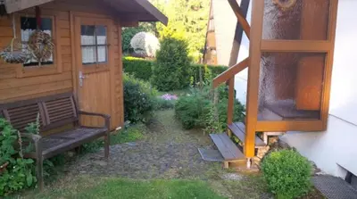 Ein Garten an der Unterkunft Ferienhaus Susanne