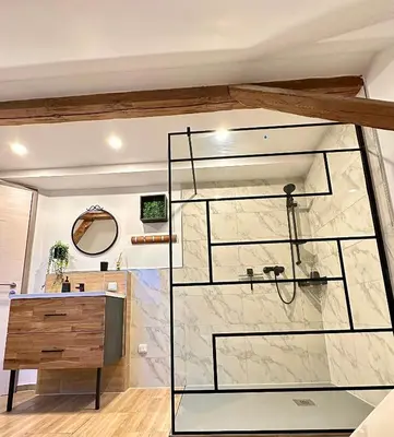 Ein Badezimmer in der Unterkunft Ferienwohnung Missa