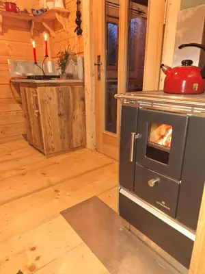 Küche/Küchenzeile in der Unterkunft Dengler Hof