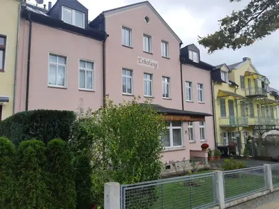 Das Gebäude in dem sich die Pension befindet