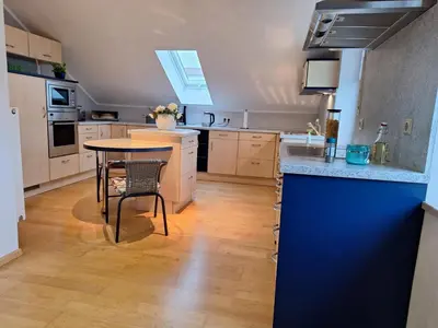 Küche/Küchenzeile in der Unterkunft Ferienwohnung Obertshauser