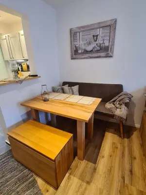 Ein Sitzbereich in der Unterkunft Kraxler Pärchen