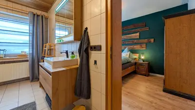 Küche/Küchenzeile in der Unterkunft Ferienwohnung Fichtelsonne