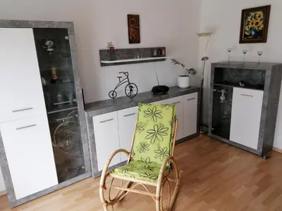 Küche/Küchenzeile in der Unterkunft Ferienwohnung Fleischer