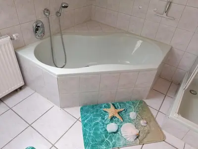 Ein Badezimmer in der Unterkunft Ferienwohnung Fleischer