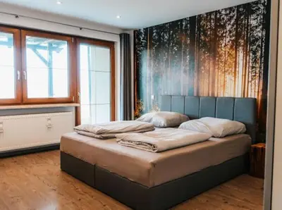 Ein Bett oder Betten in einem Zimmer der Unterkunft Auszeit am Land
