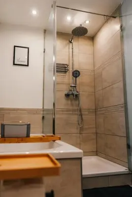 Ein Badezimmer in der Unterkunft Auszeit am Land