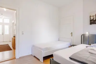Ein Bett oder Betten in einem Zimmer der Unterkunft Villa Plassenburg