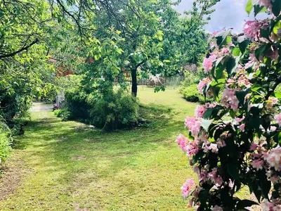 Ein Garten an der Unterkunft Scheunenloft mit Garten