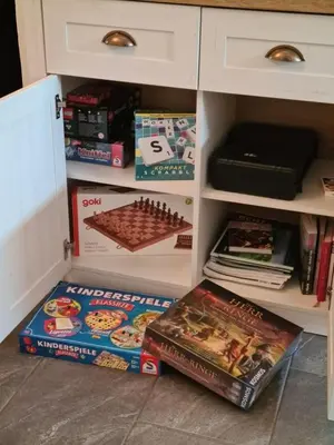 Die Bibliothek in der Ferienwohnung