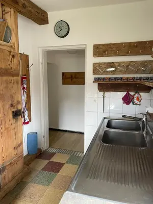 Küche/Küchenzeile in der Unterkunft Ferienhaus Linde