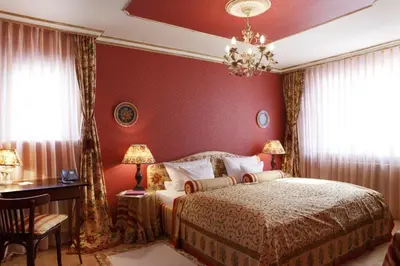 Ein Bett oder Betten in einem Zimmer der Unterkunft Hotel Goldener Anker