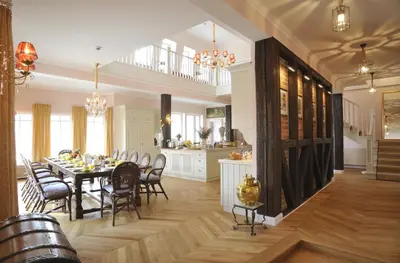 Ein Restaurant oder anderes Speiselokal in der Unterkunft Hotel Goldener Anker