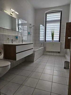 Ein Badezimmer in der Unterkunft Westend 2