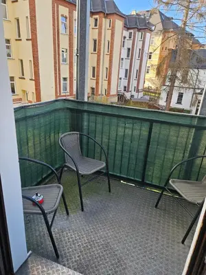 Ein Balkon oder eine Terrasse in der Unterkunft Westend 2