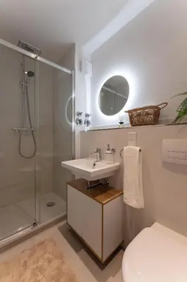 Ein Badezimmer in der Unterkunft Ferienwohnungen im Herzen der Stadt