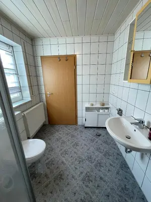 Ein Badezimmer in der Unterkunft Ferienwohnungen Schiffmann