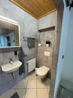 Ein Badezimmer in der Unterkunft Ferienwohnungen Schiffmann