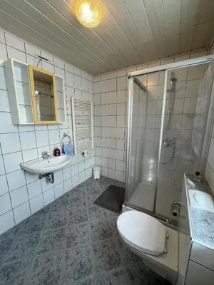 Ein Badezimmer in der Unterkunft Ferienwohnungen Schiffmann