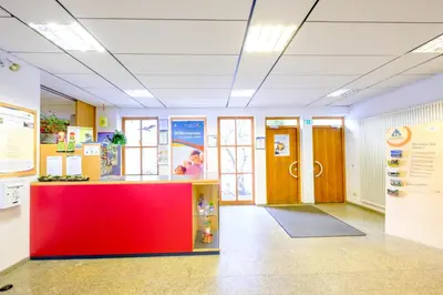 Küche/Küchenzeile in der Unterkunft Jugendherberge Falkenberg