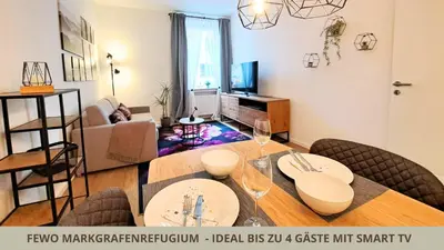 Grundriss der Unterkunft FeWo Markgrafenrefugium zentrumsnahe 2 Zi mit Küche für 1-4 Personen
