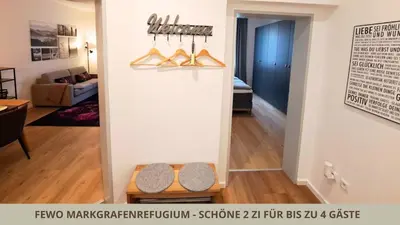 Grundriss der Unterkunft FeWo Markgrafenrefugium zentrumsnahe 2 Zi mit Küche für 1-4 Personen