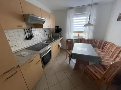 Küche/Küchenzeile in der Unterkunft Ferienwohnung Lug in´s Land