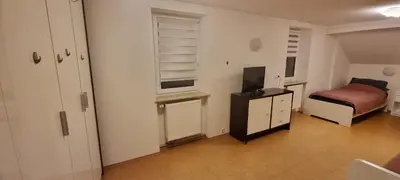 Ein Bett oder Betten in einem Zimmer der Unterkunft Arzberger Monteurhaus