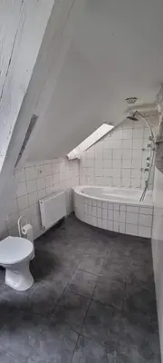Ein Badezimmer in der Unterkunft Arzberger Monteurhaus
