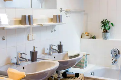 Ein Badezimmer in der Unterkunft Haus Christof