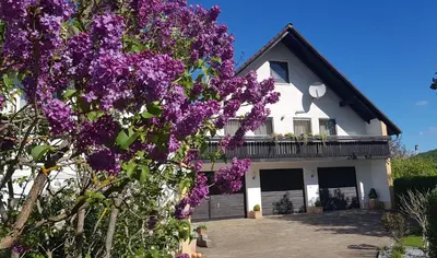 Ein Garten an der Unterkunft Haus Christof