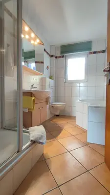 Ein Badezimmer in der Unterkunft Ferienwohnung Familie Haas